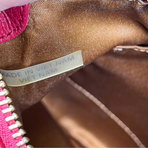 Coach Red Leather Madison East West Swingpack Crossbody Bag Purse - Picture 10 of 11